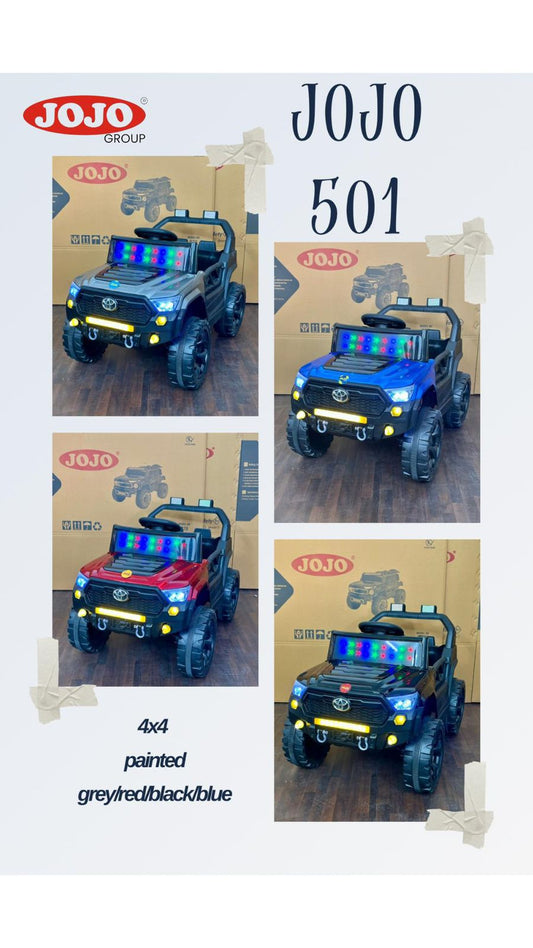 JOJO 501 Battery Operated Kids Ride-On Car - 4x4 Off-Road Vehicle