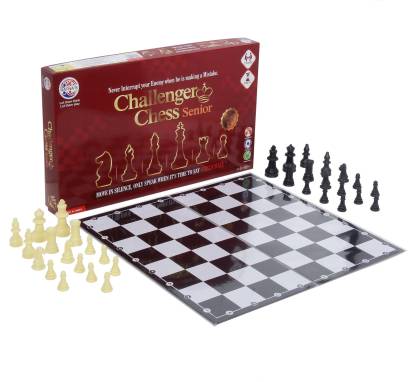 RATNA'S Challenger Chess Senior.Develop Strategy Building and Concentration with this amazing chess set Party & Fun Games Board Game