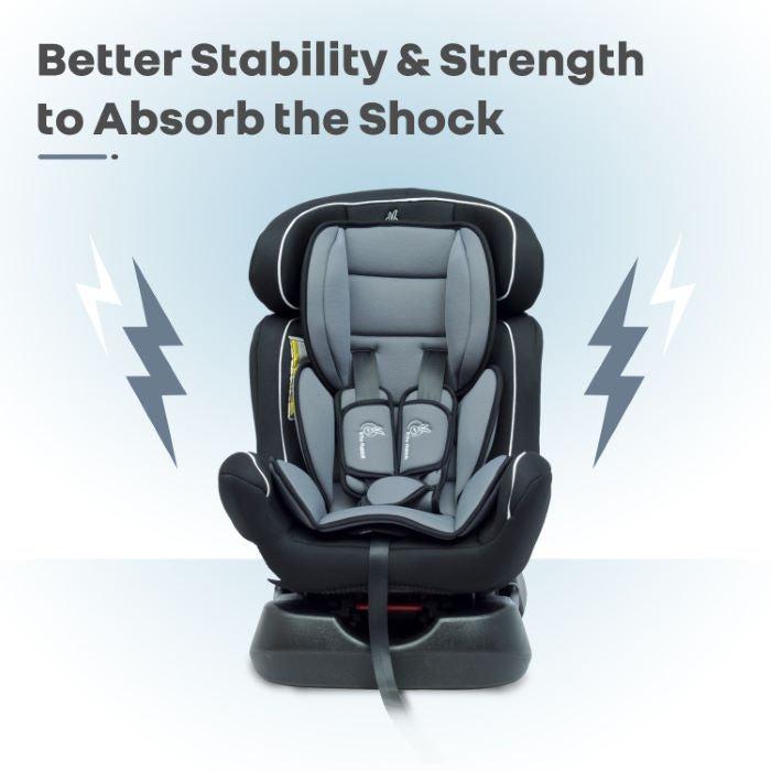 R for Rabbit Jack N Jill Grand Baby Car Seat for 0 to 7 Years, 3 Position Recline, 5-Point Safety Harness, Washable Seat Cushion, Certified Safety