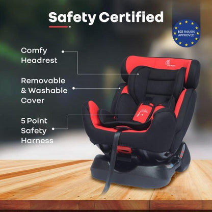 R for Rabbit Jack N Jill Grand Baby Car Seat for 0 to 7 Years, 3 Position Recline, 5-Point Safety Harness, Washable Seat Cushion, Certified Safety