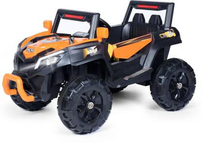 Jeep (4 Wheel Drive), Battery-Operated,Remote Control Ride-On with Foot Accelerator,Seat Belt,MP3/USB Port,Spring Suspension,Openable Doors, Electric Vehicle for Kids - MRGTOYS