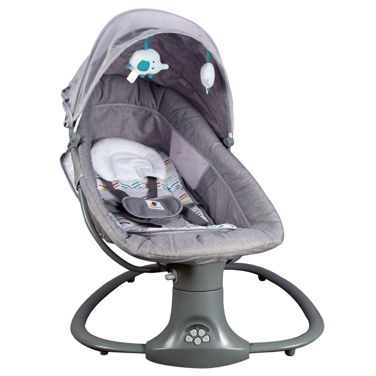MASTELA 3-IN-1 DELUXE MULTI-FUNCTIONAL BASSINET/SWING- GREY
