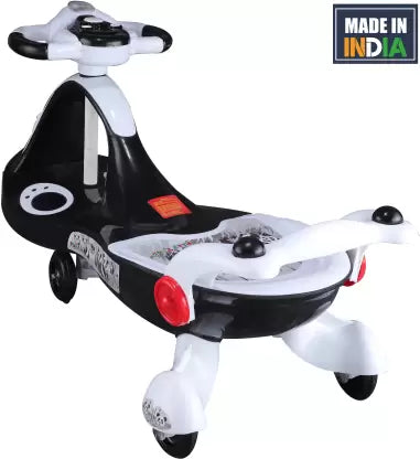 PLAYTOOL Panda Car with Back Support Rideons & Wagons Non Battery Operated Ride On  (Black, White)