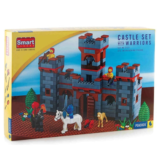 Peacock Castle set with Warriors Smart Block Multicolor set No 2121 Non-toxic and Safe  (Multicolor)