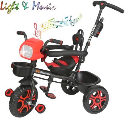 babycute Sports Tricycle for Kids, Baby Cycle for 2-5 Years DLX V4 DLX Tricycle  (Red) - MRGTOYS