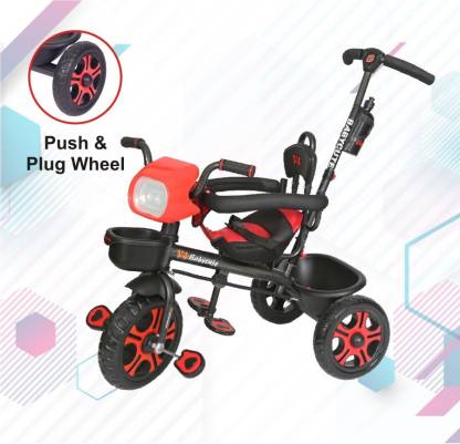 babycute Sports Tricycle for Kids, Baby Cycle for 2-5 Years DLX V4 DLX Tricycle  (Red) - MRGTOYS