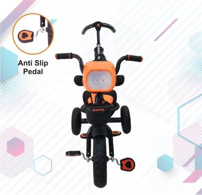 babycute BabyCute Sports Plug and Play Tricycle for Kids, Baby Cycle for 2-5 Years DLX V4 DLX Tricycle  (Orange) - MRGTOYS