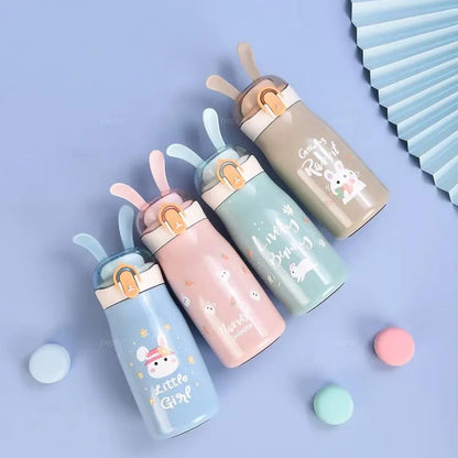 Bunny Ears Stainless Steel Water Bottle for Kids